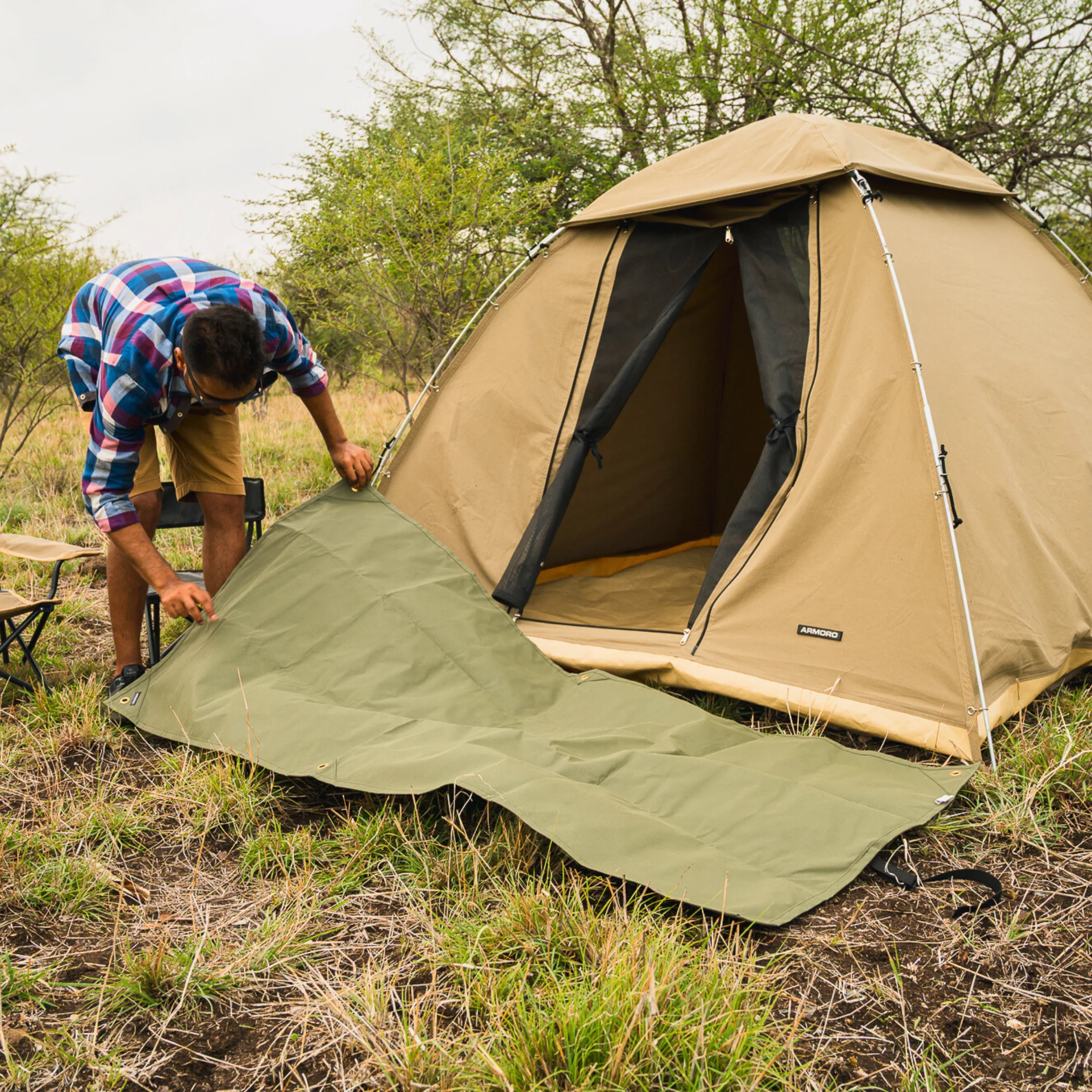 Camping Tarp Mat 1X2 Meter - Image 7